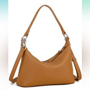 NWT Donnain Genuine Leather Convertible Hobo Shoulder Bag Crossbody Made Italy